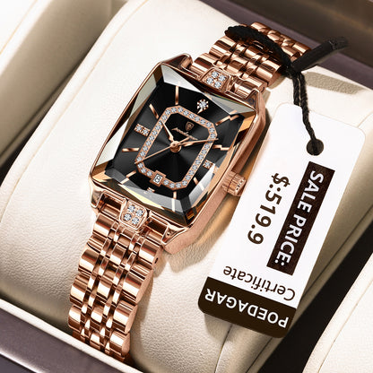 Swiss Design Women Watch - Waterproof Calendar Stainless Steel Quartz